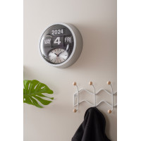 Nástenné hodiny Round Flip Karlsson KA6030SI, 33cm